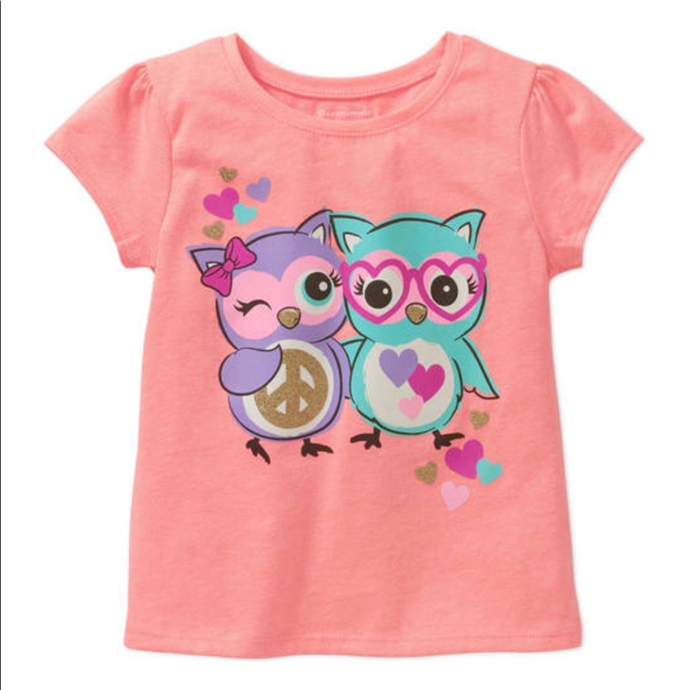 Toddler Girls Short Sleeve Graphic Tee
